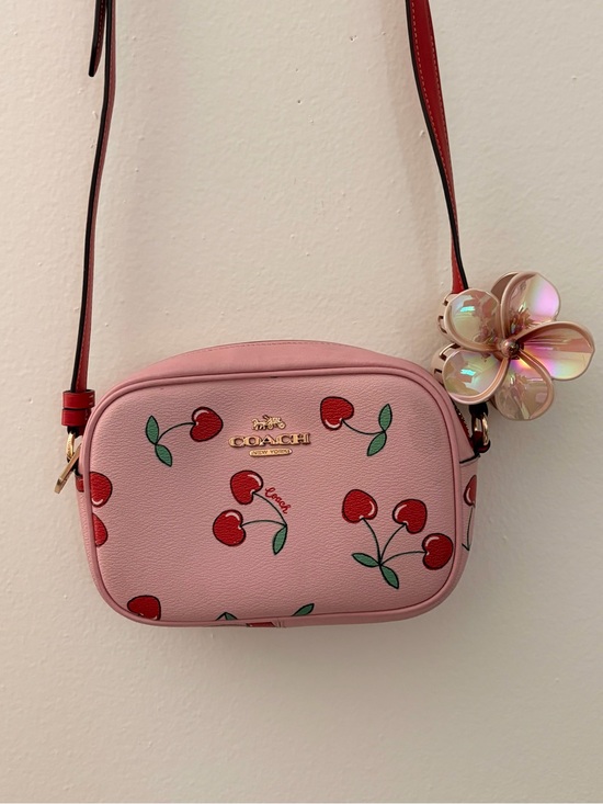 Coach Handbags - Coach Jamie Pink Cherry Crossbody Camera Bag